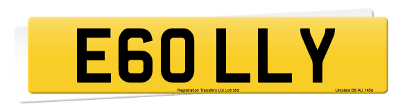 Registration number E60 LLY